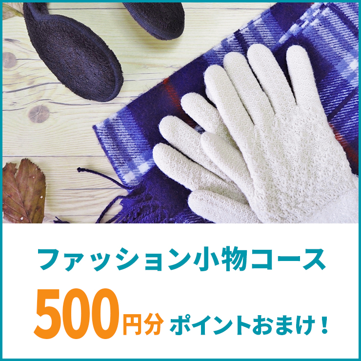 ファッション小物コース500ポイントおまけキャンペーン