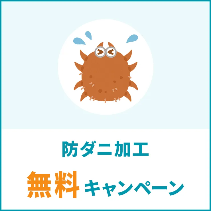 防ダニ加工 無料キャンペーン